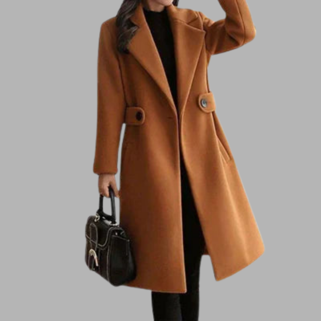 Felicitas | Warmer Mantel mit femininer Taille