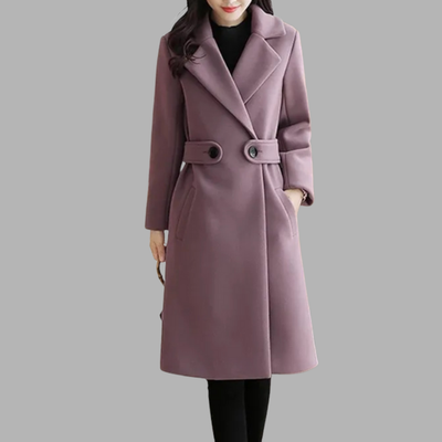 Felicitas | Warmer Mantel mit femininer Taille