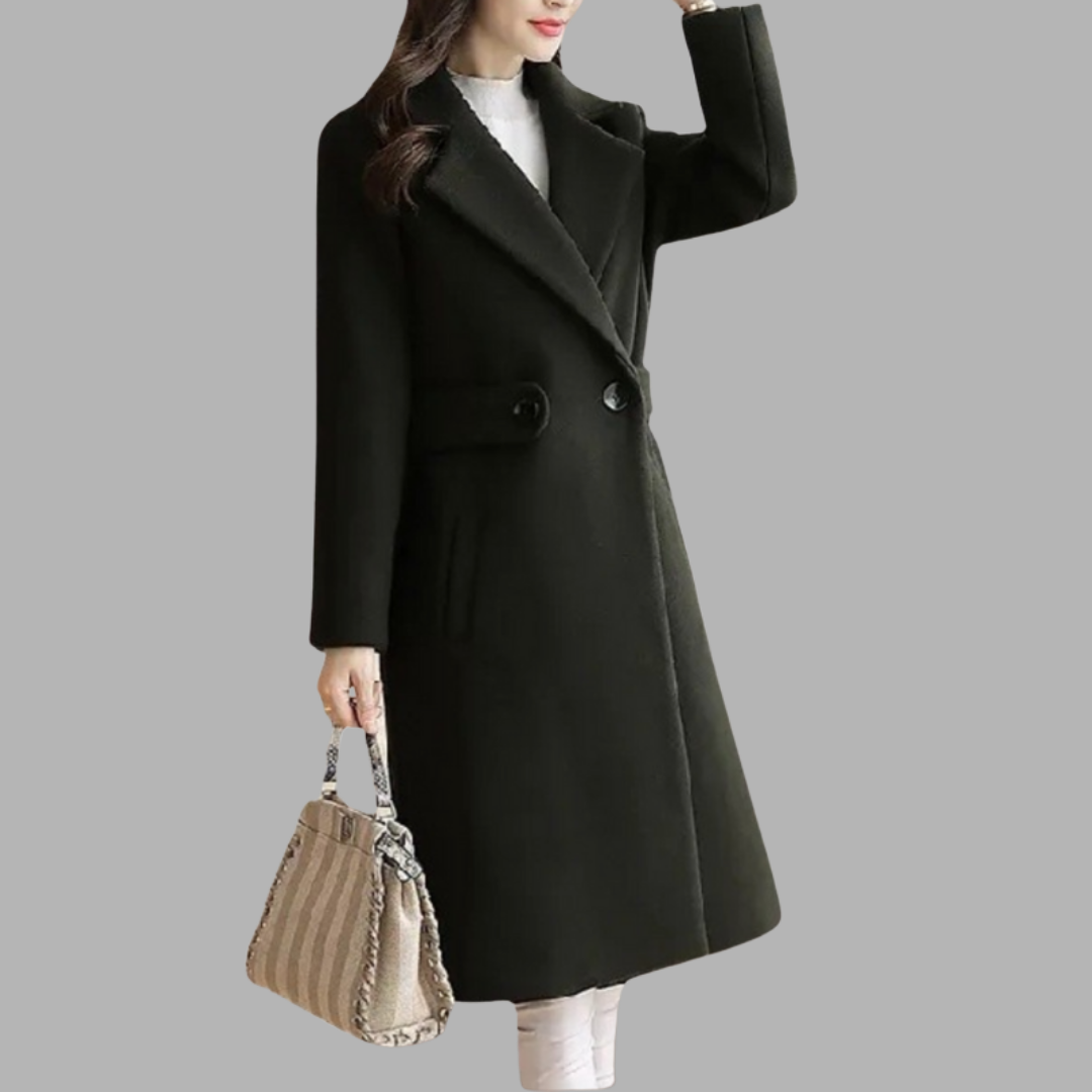 Felicitas | Warmer Mantel mit femininer Taille