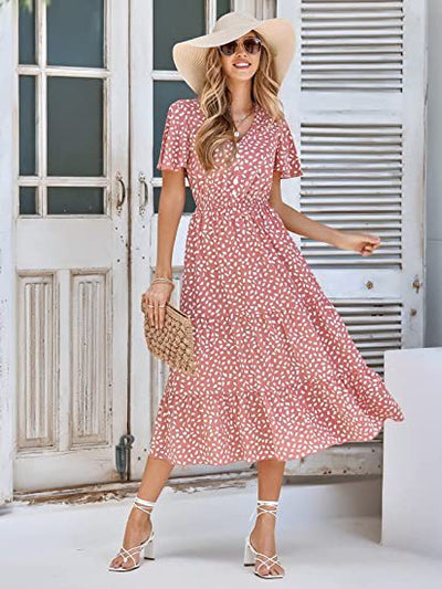 Nessa – Polka-dot midi dress