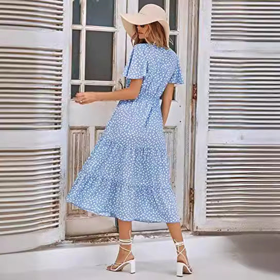Nessa – Polka-dot midi dress