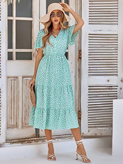 Nessa – Polka-dot midi dress
