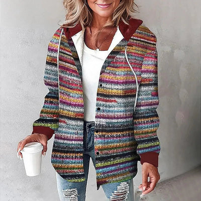 Jemima | Knopf-Plaid-Jacke