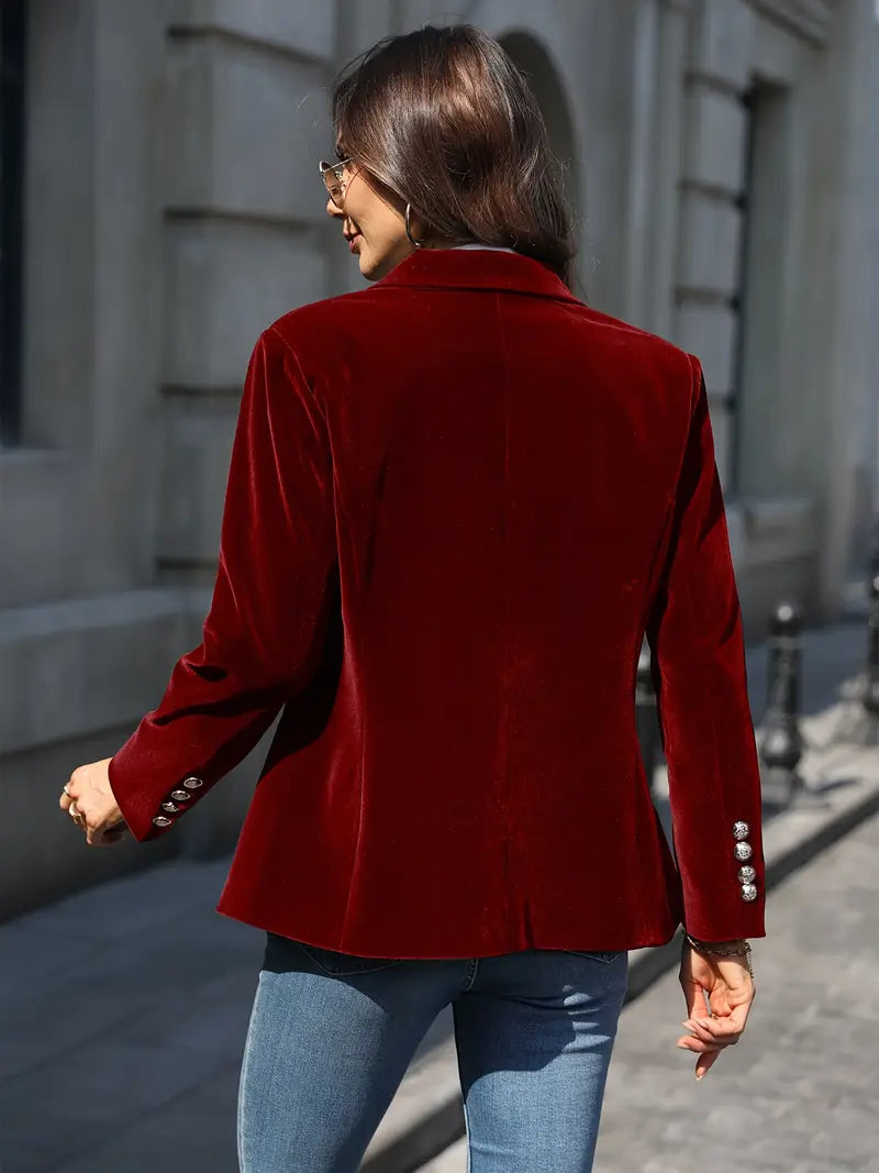 Julia | Eleganter velvet blazer