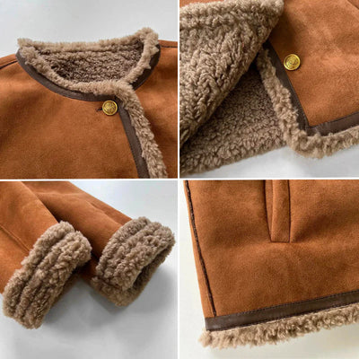 Rosalie - Shearling button jacket