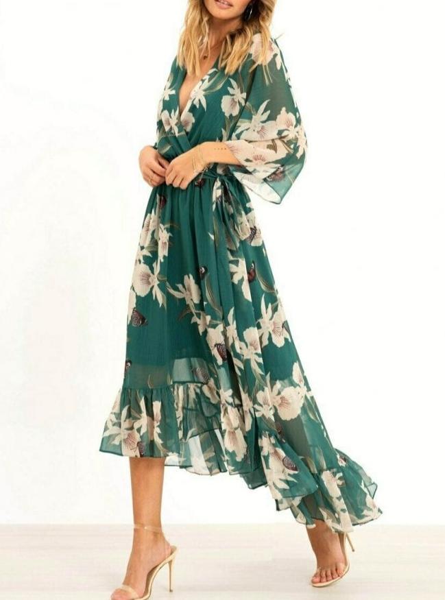 Roxy – Floral ruffled dress